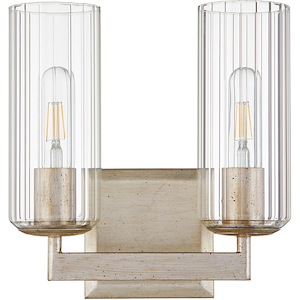 Hollins Loke - 2 Light Bath Vanity In Traditional Style-10.75 Inches Tall and 10.25 Inches Wide - 1380840