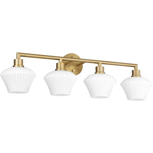 Mark Barton - 4 Light Bath Vanity-9.5 Inches Tall and 33 Inches Wide - 1380719