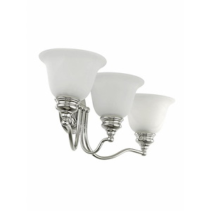 St George's Hawthorns - 3 Light Bathroom Light in Traditional Style - 24 Inches wide by 7.5 Inches high - 1122874