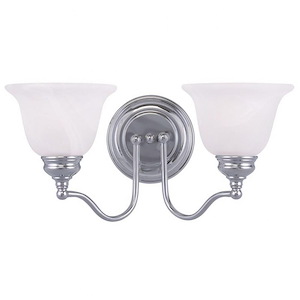 St George's Hawthorns - 2 Light Bathroom Light in Traditional Style - 15.25 Inches wide by 7.5 Inches high - 1122873