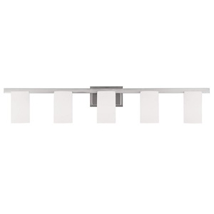 Fryer Avenue - 5 Light Bathroom Light in Contemporary Style - 43.75 Inches wide by 7.5 Inches high - 1122867