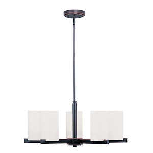 Fryer Avenue - Five Light Chandelier in Contemporary Style - 25 Inches wide by 13 Inches high - 1268518
