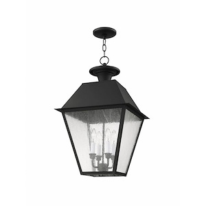 Lane Wood - 4 Light Outdoor Pendant Lantern in Coastal Style - 15 Inches wide by 24.5 Inches high - 1122892