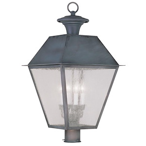 Lane Wood - 4 Light Outdoor Post Top Lantern in Coastal Style - 15 Inches wide by 27.5 Inches high - 1122891