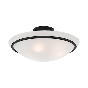Cleveland Copse - 3 Light Semi-Flush Mount In Transitional Style-7 Inches Tall and 16 Inches Wide - 1122945