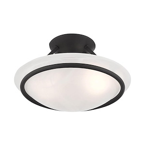Cleveland Copse - 2 Light Semi-Flush Mount in Modern Style - 12 Inches wide by 7 Inches high - 1122944