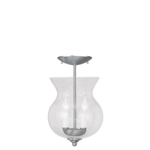 Ellison Coppice - Two Light Convertible Semi-Flush Mount in Traditional Style - 8.25 Inches wide by 18 Inches high - 1268489