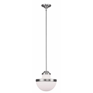 Eversley North - 1 Light Pendant in New Traditional Style - 10.25 Inches wide by 11.25 Inches high - 1268435