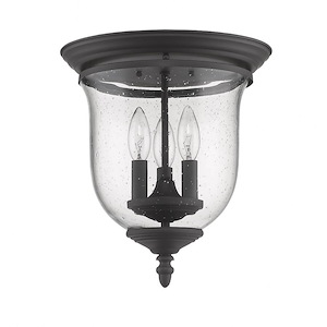 Ellison Coppice - 3 Light Flush Mount in Traditional Style - 11.5 Inches wide by 12.5 Inches high - 1122954