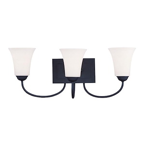 Brindley Birches - 3 Light Bathroom Light Fixture in Traditional Style - 23.5 Inches wide by 9 Inches high - 1268588