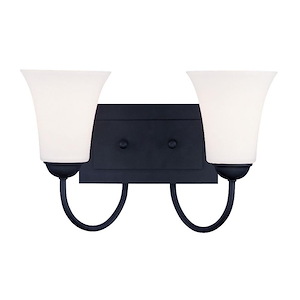 Brindley Birches - 2 Light Bathroom Light Fixture in Traditional Style - 14.5 Inches wide by 9 Inches high - 1268426