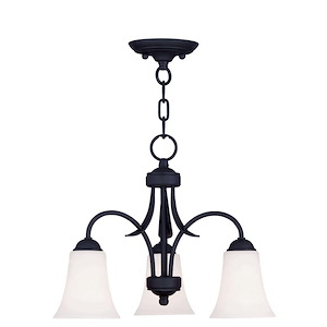 Brindley Birches - 3 Light Convertible Dinette Chandelier in Traditional Style - 18 Inches wide by 14.5 Inches high - 1268622