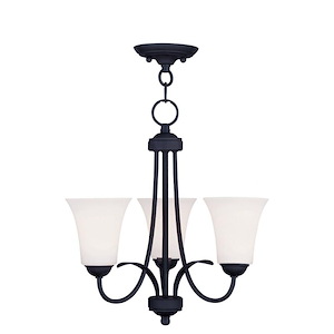 Brindley Birches - 3 Light Convertible Mini Chandelier in Traditional Style - 18 Inches wide by 17.5 Inches high - 1268485