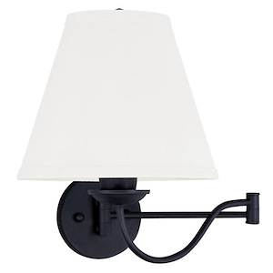 Brindley Birches - 1 Light Swing Arm Wall Sconce in Traditional Style - 10 Inches wide by 15 Inches high - 1268427