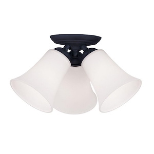 Brindley Birches - 3 Light Flush Mount in Traditional Style - 13 Inches wide by 8 Inches high - 1268428