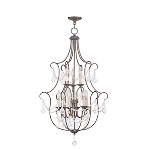 Brookfield Spinney - 9 Light Foyer in French Country Style - 24 Inches wide by 43 Inches high - 1268590