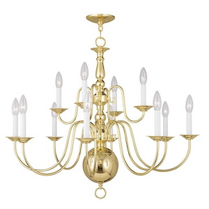 Traditional Twelve Light Chandelier - 1122951