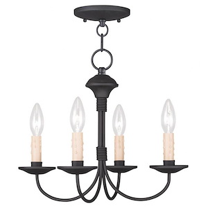 Oakland Cliff - 4 Light Convertible Mini Chandelier in Farmhouse Style - 15 Inches wide by 12 Inches high - 1268836