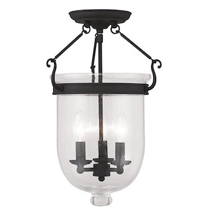 Warrington South - 3 Light Flush Mount in Traditional Style - 12 Inches wide by 17 Inches high - 1121199