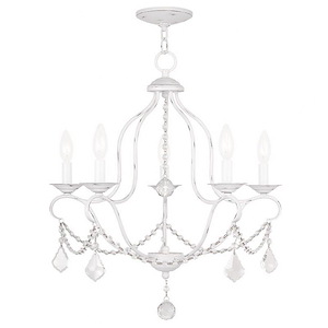 Traditional French Country Five Light Chandelier - 1122996