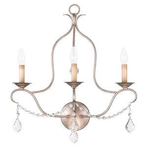 Brookfield Spinney - Three Light Wall Sconce - 20 Inches wide by 25 Inches high - 1268678