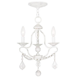 Traditional French Country Three Light Chandelier - 1122990