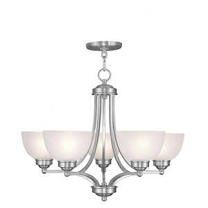 Turnpike Brae - 5 Light Chandelier in Traditional Style - 25 Inches wide by 20 Inches high - 1268618