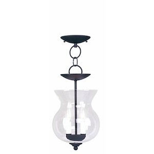 Oakland Cliff - 2 Light Convertible Mini Pendant in Farmhouse Style - 8.25 Inches wide by 14 Inches high - 1268647