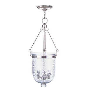 Warrington South - 3 Light Chain Lantern in Traditional Style - 12 Inches wide by 25 Inches high - 1268761