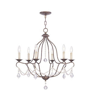 Traditional French Country Six Light Chandelier - 1122992