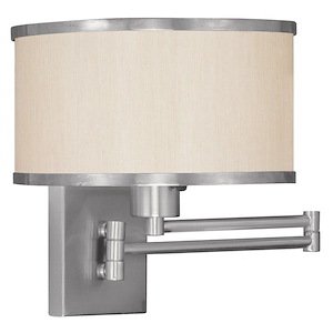 Newcomen Grove - 1 Light Swing Arm Wall Sconce in New Traditional Style - 11 Inches wide by 11.5 Inches high - 1269565