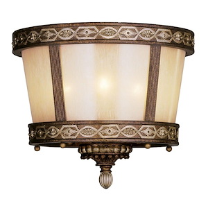 Westbrook Bridge - 3 Light Flush Mount in French Country Style - 13.5 Inches wide by 11.75 Inches high - 1268710