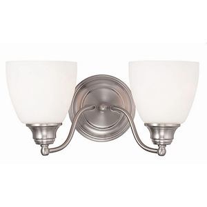 Taylor Highway - 2 Light Bathroom Light in Traditional Style - 15.25 Inches wide by 7 Inches high - 1121371