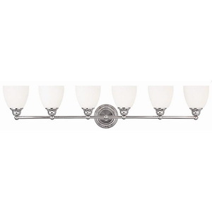 Taylor Highway - 6 Light Bathroom Light in Traditional Style - 42 Inches wide by 9 Inches high - 1121373