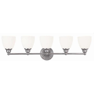 Taylor Highway - 5 Light Bathroom Light in Traditional Style - 34 Inches wide by 9 Inches high - 1121374