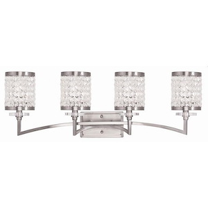 Kendal Glen - 4 Light Bathroom Light in New Traditional Style - 33 Inches wide by 10.75 Inches high - 1121426