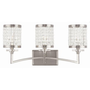 Kendal Glen - 3 Light Bathroom Light in New Traditional Style - 23.25 Inches wide by 11.25 Inches high - 1121427