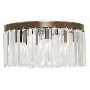 Cyprus Copse - 5 Light Flush Mount in Glam Style - 16.25 Inches wide by 8 Inches high - 1121431