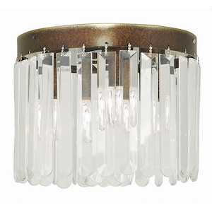 Cyprus Copse - 3 Light Flush Mount in Glam Style - 10.5 Inches wide by 8 Inches high - 1121433
