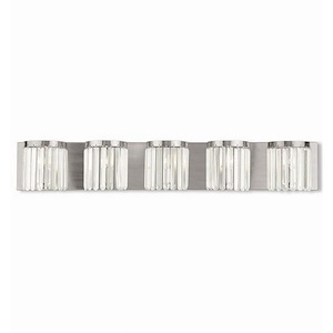 Cyprus Copse - 5 Light ADA Bathroom Light Fixture in Glam Style - 42.75 Inches wide by 7 Inches high - 1268846