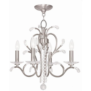 Traditional French Country Four Light Chandelier - 1121457