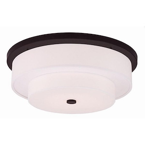 Pleasant Crescent - 4 Light Flush Mount in Modern Style - 21.5 Inches wide by 8 Inches high - 1121464