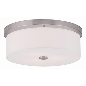 Pleasant Crescent - 3 Light Flush Mount in Modern Style - 15 Inches wide by 5.5 Inches high - 1121466