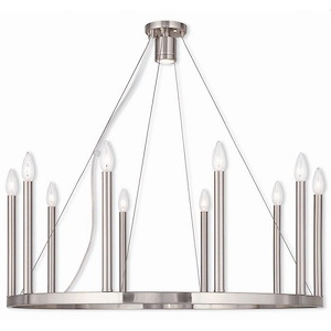 Modern Traditional Eleven Light Chandelier - 1121542