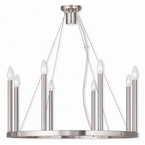 Modern Traditional Nine Light Chandelier - 1121543