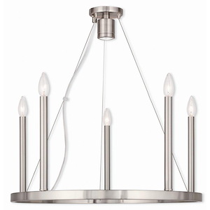 Modern Traditional Six Light Chandelier - 1121544