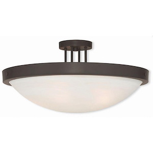 Radcliffe Bottom - 5 Light Semi-Flush Mount in Contemporary Style - 24 Inches wide by 11.5 Inches high - 1121603