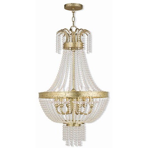 French Country Traditional Six Light Chandelier - 1121630