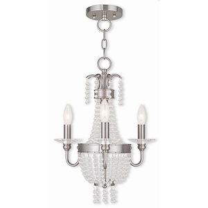 French Country Traditional Three Light Chandelier - 1121637