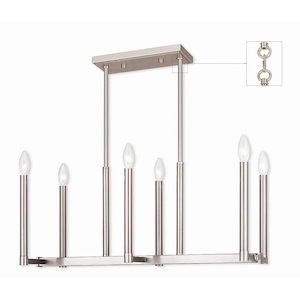 Modern Traditional Six Light Chandelier - 1121684